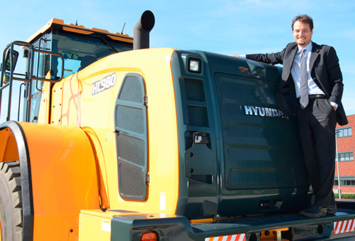 Luca Bellini, gestor de cuentas para el sur de Europa de Hyundai Construction Equipment Europe