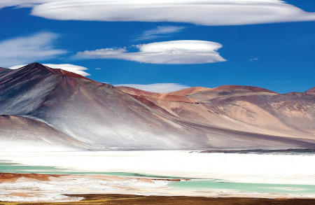 Lago Miscanti en el Salar de Atacama (San Pedro de Atacama, Chile)