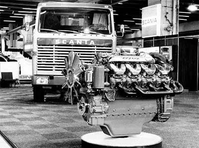 Scania celebra el 50º aniversario del legendario y potente motor V8