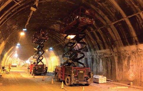 Magni en los túneles italianos