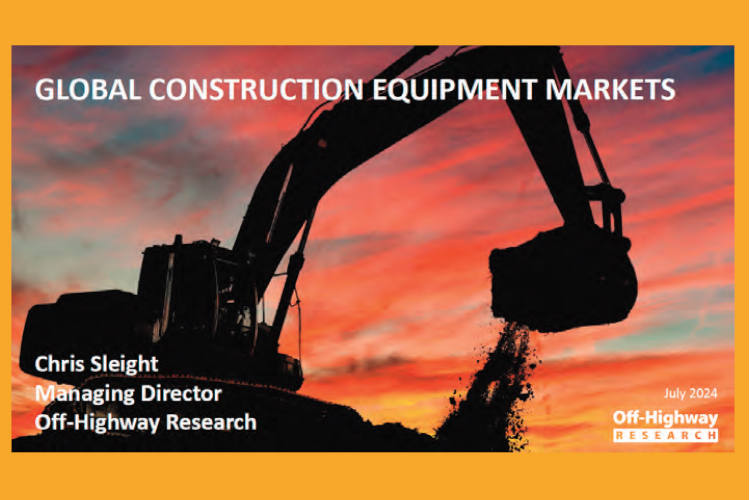 Estudio de «Off Highway Research» sobre el mercado global de equipos de construcción