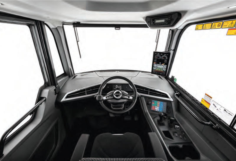 Cabina actualizada en los dúmperes Develon