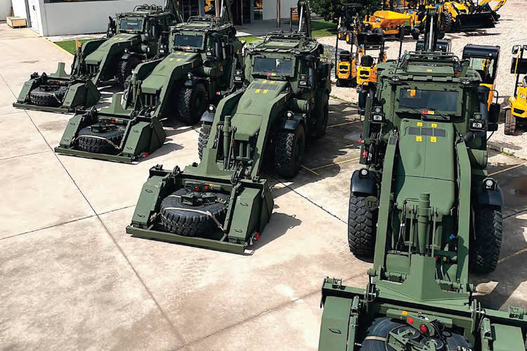 Walkia y las retrocargadoras JCB para el ejército