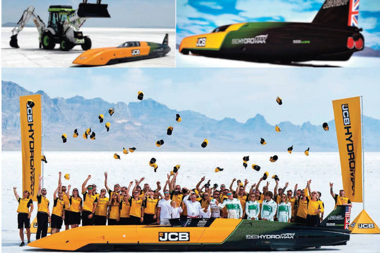 Récord de velocidad de JCB Hydromax