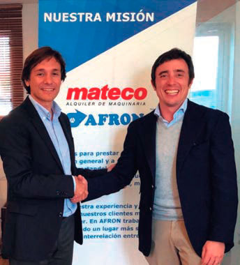 Carlos Jordà, CEO de Mateco en España, y Alberto Gutknecht Donoso, propietario y gerente de Afron