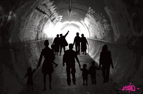 «Siempre hay salida al final del túnel», del artista madrileño Alber del Hoyo