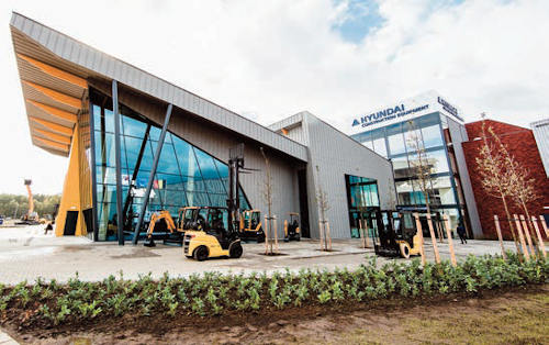 Sede central europea de Hyundai Construction Equipment en Tessenderlo, Bélgica.