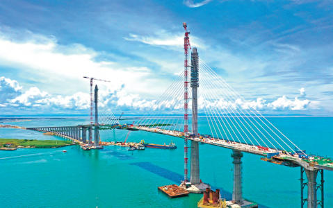 Comansa en la construcción del puente atirantado que unirá las islas de Cebú y Mactán