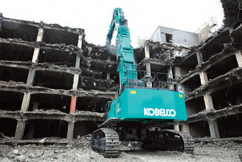 Excavadora de demolición de gran alcance SK1300DLC, de Kobelco