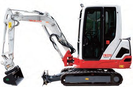 Excavadora hidráulica compacta TB225 de Takeuchi