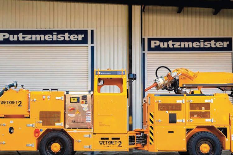 Equipo robotizado de Putzmeister