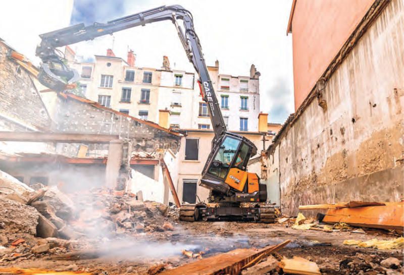 Case: excavadora de demolición de gran altura