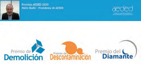 AEDED entrega sus galardones. Premios del gremio 2020