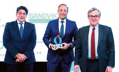 «La Razón» premia a Sandvik por su alta tecnología en digitalización industrial 4.0