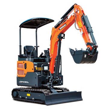 Miniexcavadora Doosan de 2 toneladas